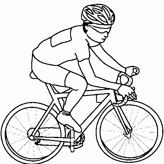 Dibujo de: ciclismo,carrera,sprint,contras,muestra 