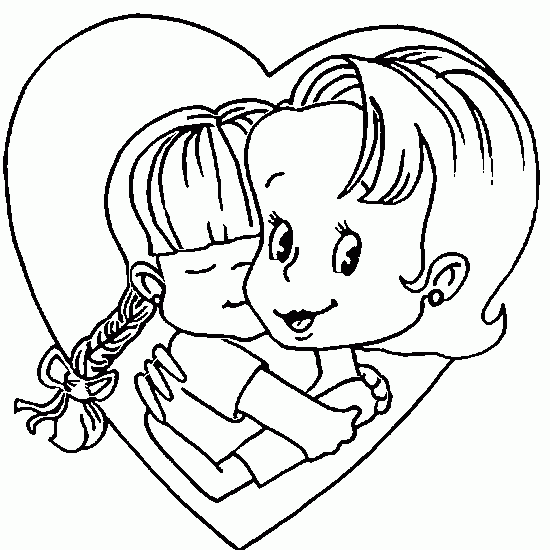 Dibujo Del Día De La Madre Un Abrazo En Un Corazón Dibujos De Día