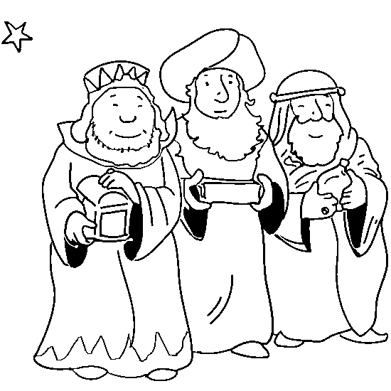 Dibujos Para Colorear De Los Reyes Magos Melchor Gaspar Y Baltasar
