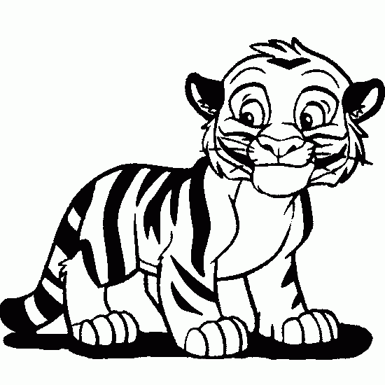 Dibujos De Tigre Dibujos Para Pintar Animales Para Imprimir