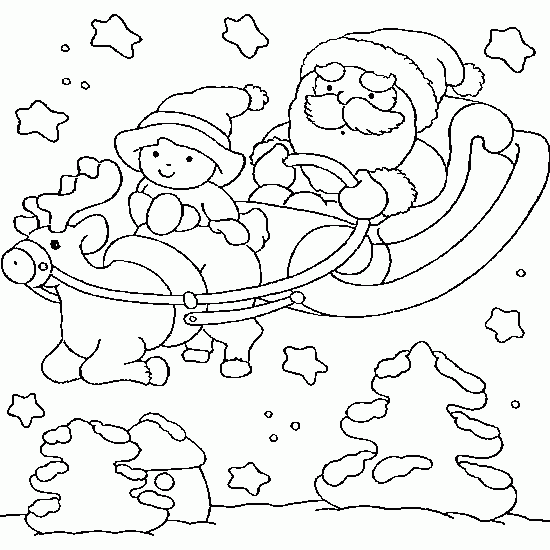 papa noel coloring pages - photo #25