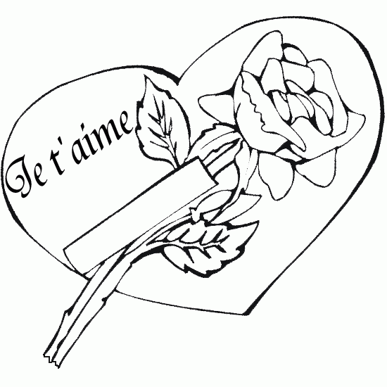 Colorear Una Rosa De San Valentín Dibujos De San Valentín Para