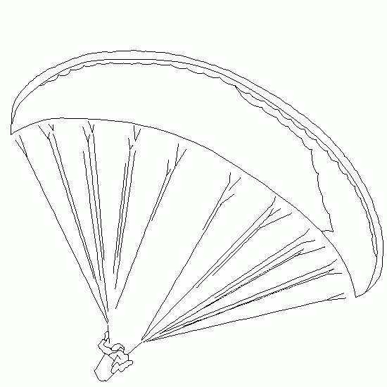 Dibujo parapente - varios dibujos libres para imprimir