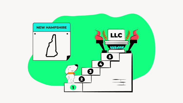 illustration of step 1 in forming an llc in new hampshire