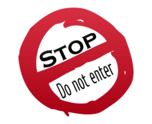 Do Not Enter Stop