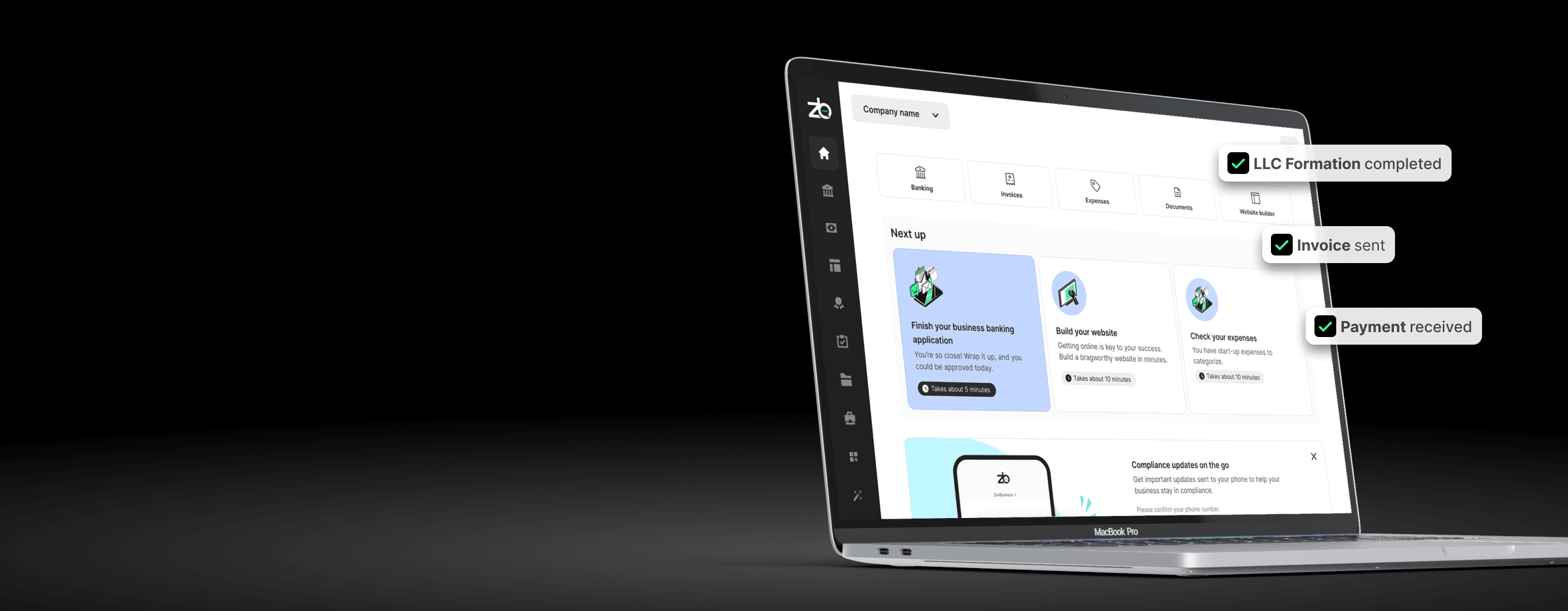 ZenBusiness product pricing